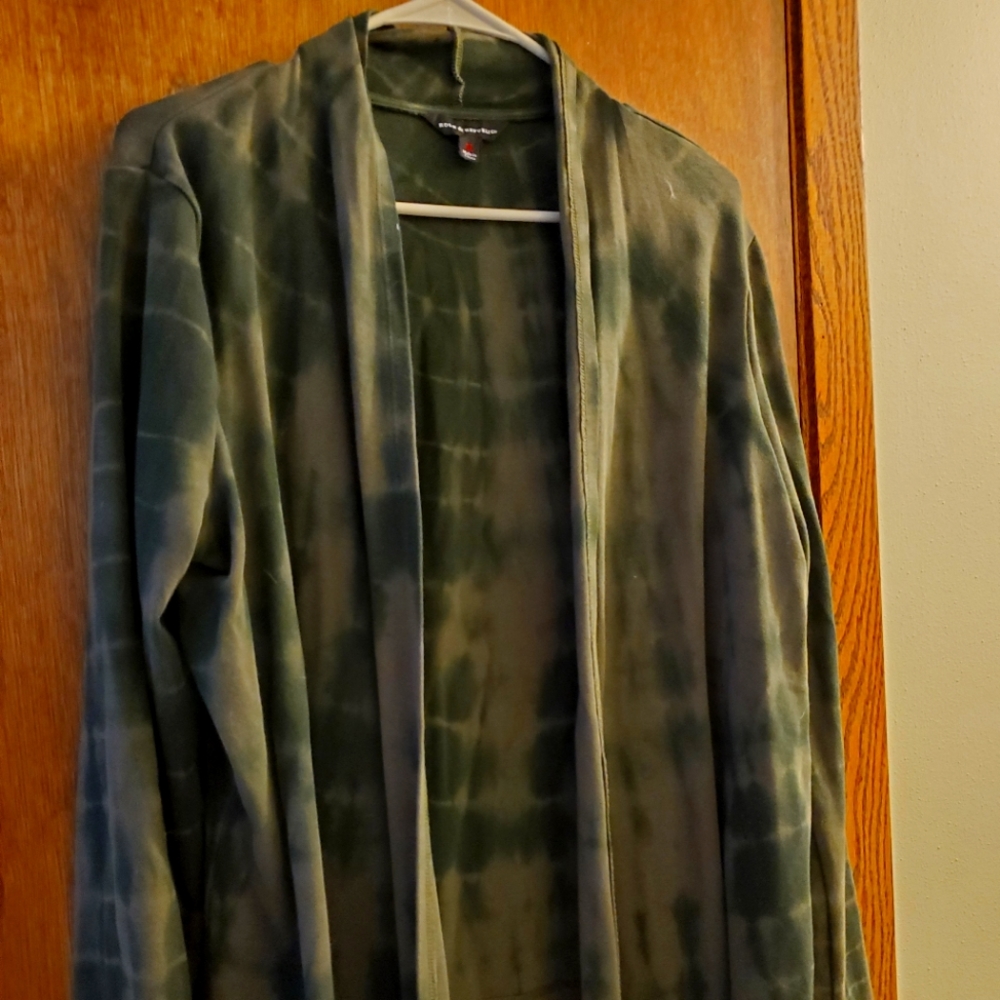 Cotton open cardigan.